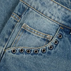 Classic Relaxed Denim Pants><noscript><img width=